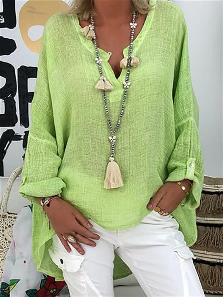 Caelina - Camicia Base a Maniche Lunghe