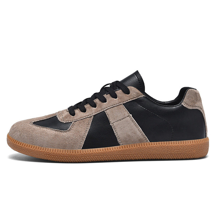 Irene - Sneakers eleganti in pelle e tela per donna