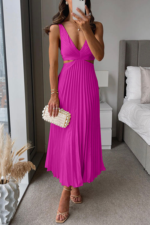 Catherina - Elegante vestito plissettato per la notte