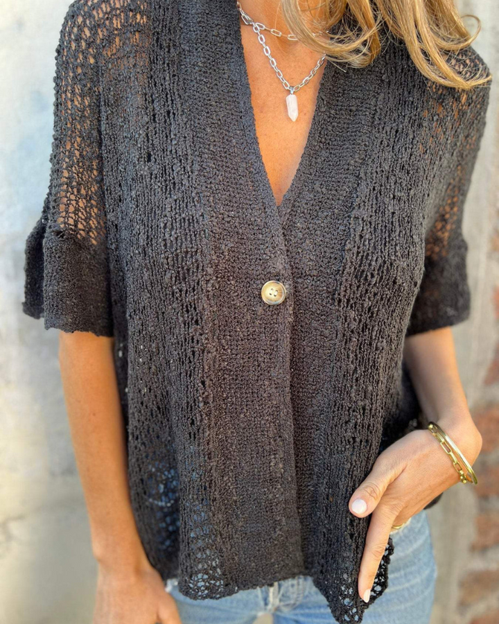 LINDSY - TOP ELEGANTE TEXTURIZZATO