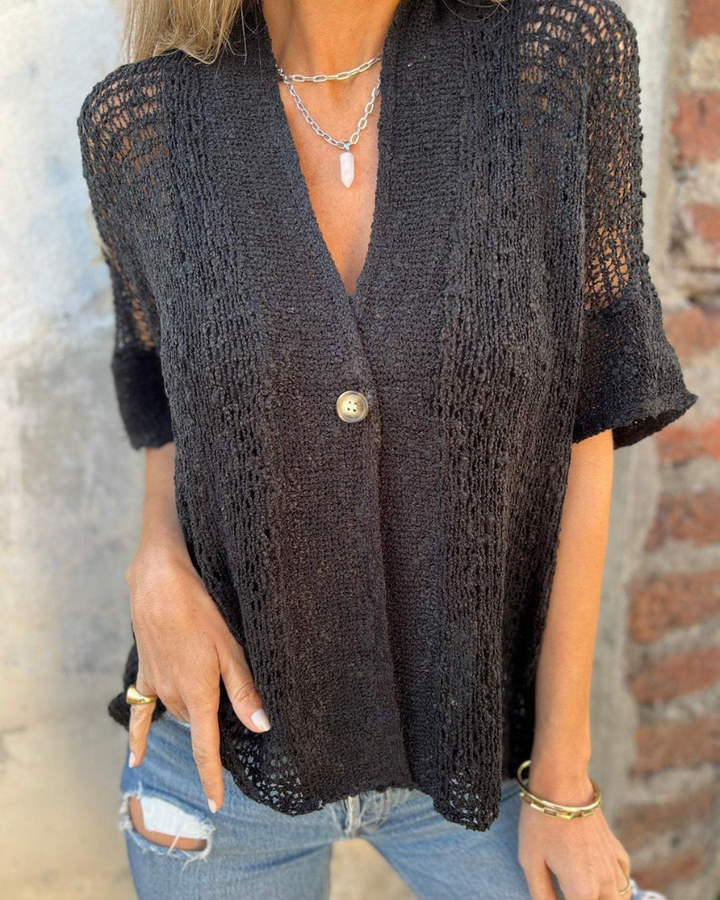 LINDSY - TOP ELEGANTE TEXTURIZZATO