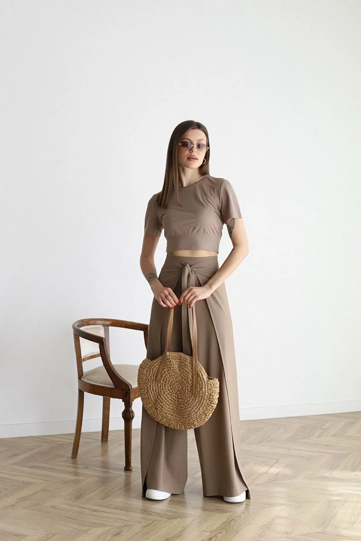 Maelis - Pantaloni Larghi in Lino