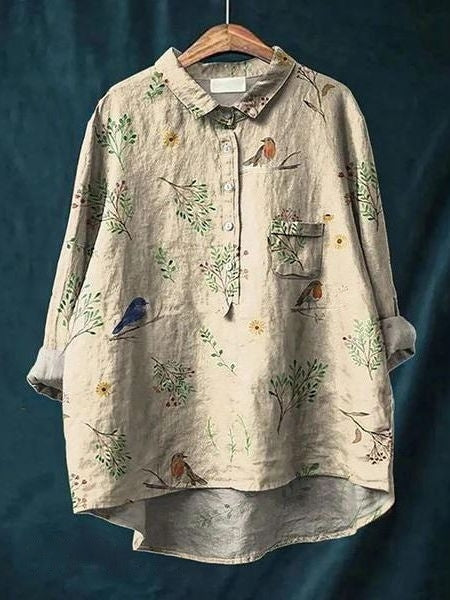 BLOUSE SERAPHINA I RETRO-FLOWER