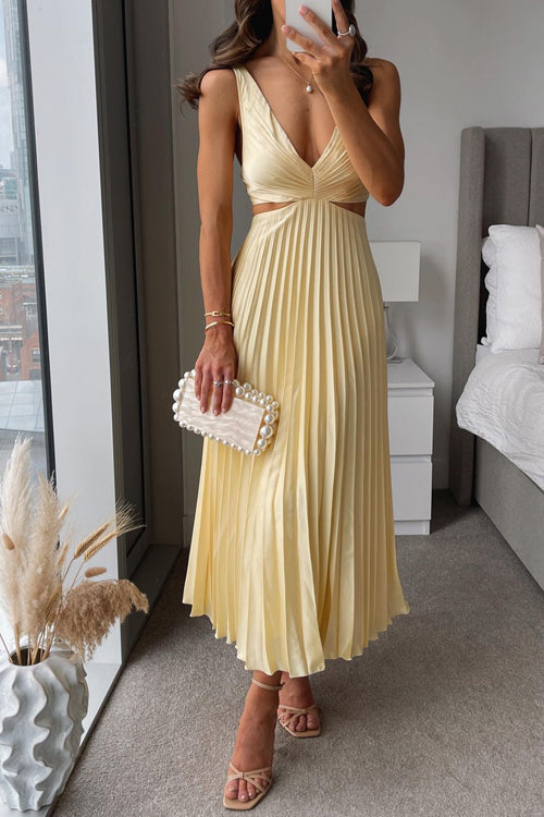 Catherina - Elegante vestito plissettato per la notte