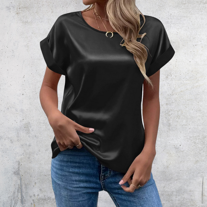 Mabel – Blusa con Maniche Arrotolate