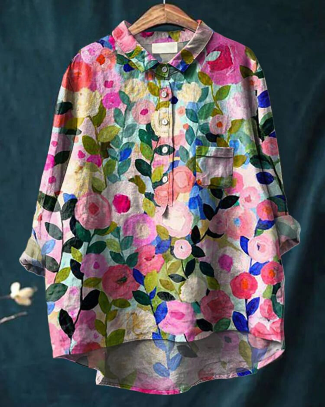 BLOUSE SERAPHINA I RETRO-FLOWER