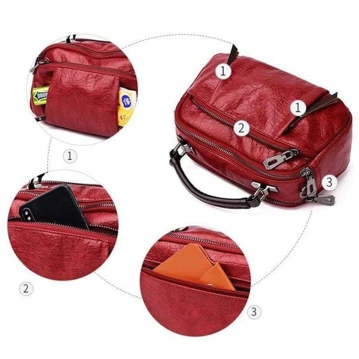 Finbjørg | Borsa Piccola e Versatile in Ombra di Cognac Dorato