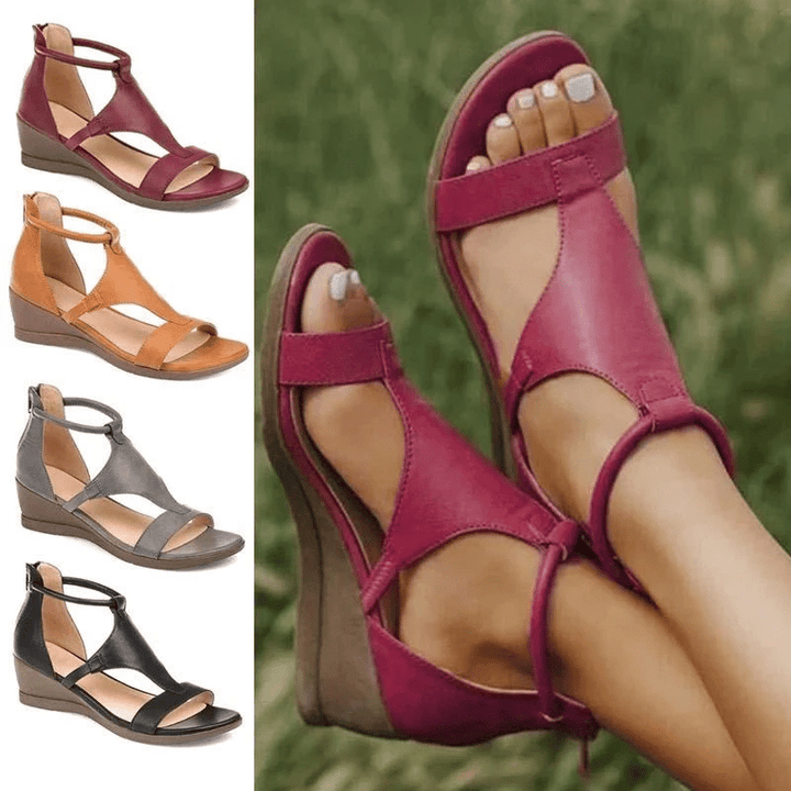MoonFeet Sandali Ortopedici con Zeppa