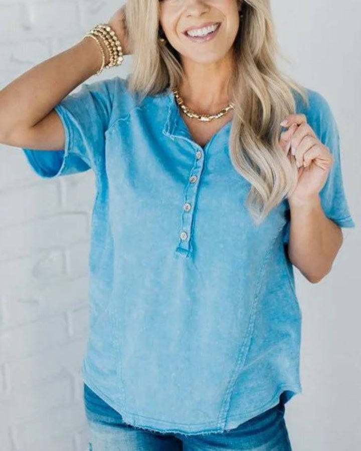 POSITANO - T-SHIRT IN TINTA WASHED