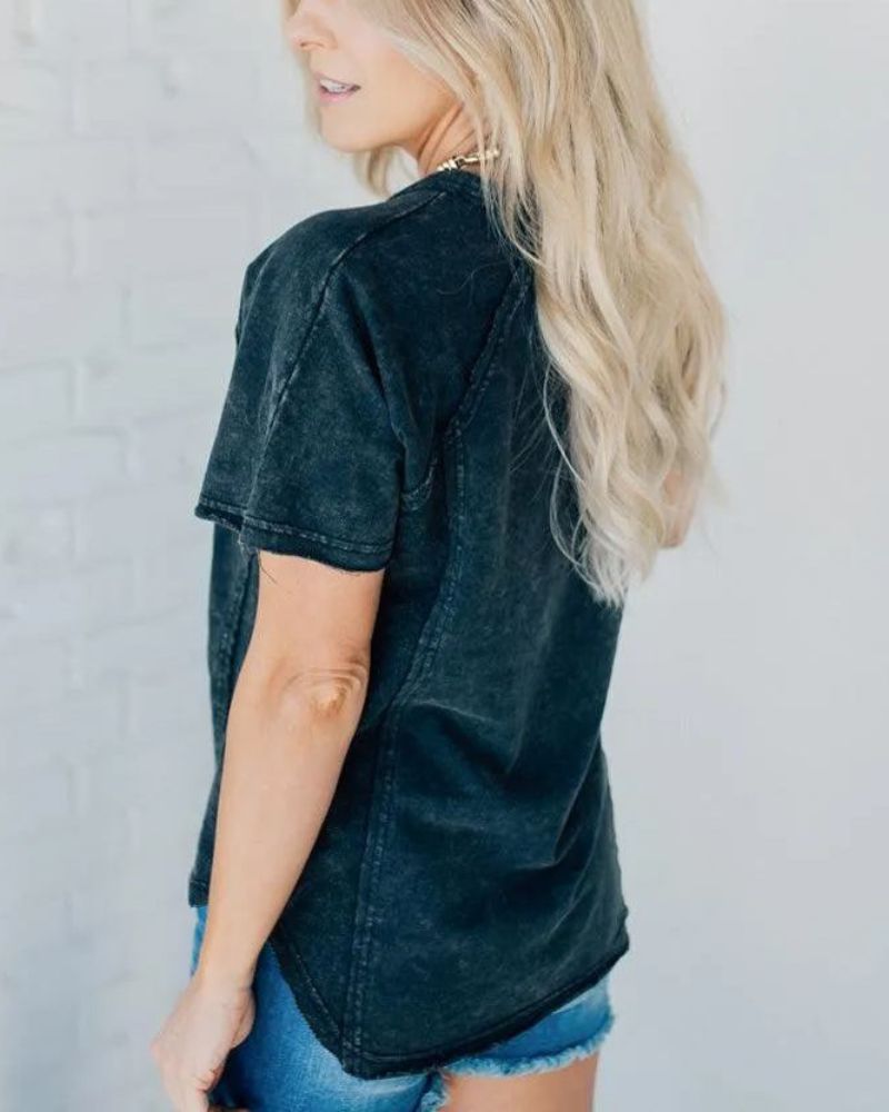 POSITANO - T-SHIRT IN TINTA WASHED