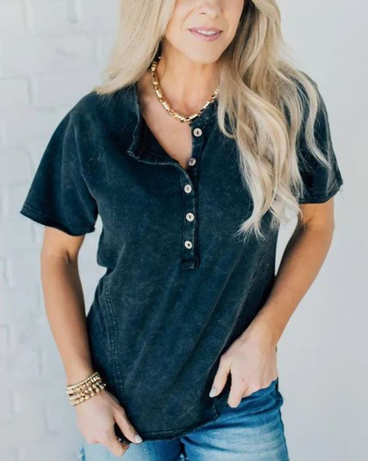 POSITANO - T-SHIRT IN TINTA WASHED