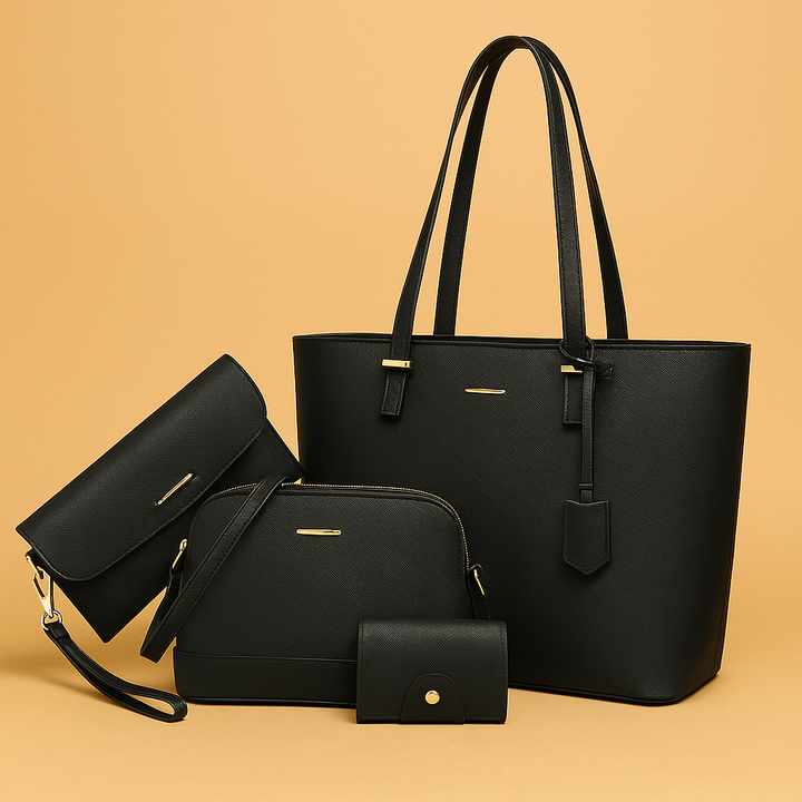 Ashby | Set di Borse a Mano e a Spalla in Pelle Versatile da 3 Pezzi