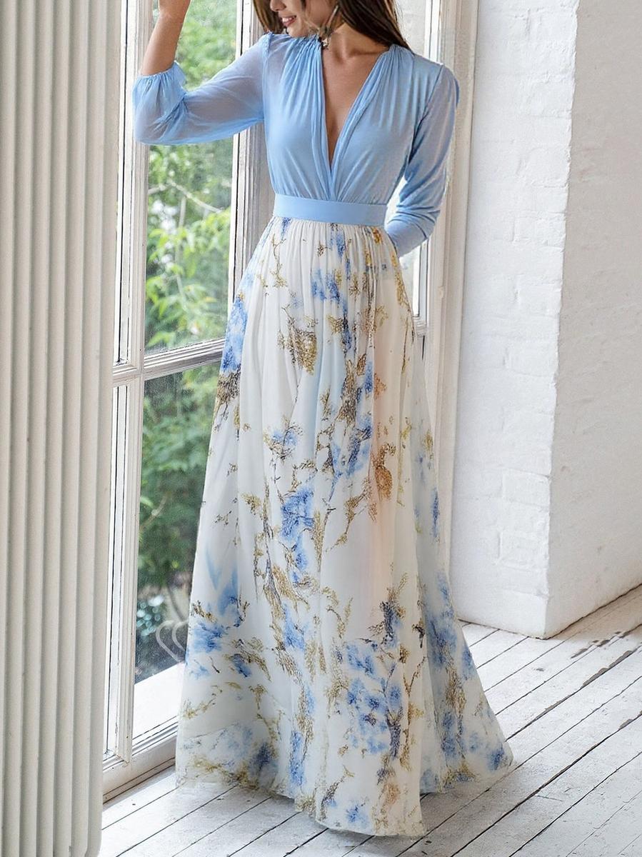 Harper™ | Maxi Abito con Stampa Floreale Splendida