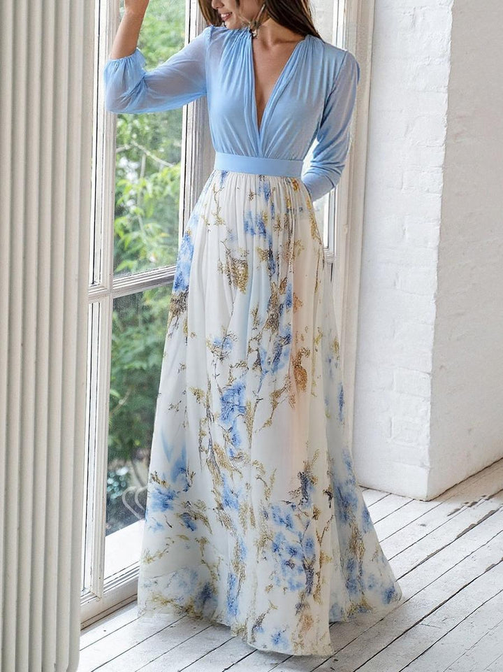 Abigail | Vestito Lungo con Stampa Floreale Stupefacente