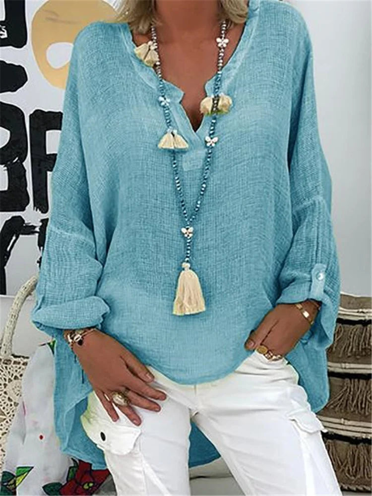 Caelina - Camicia Base a Maniche Lunghe