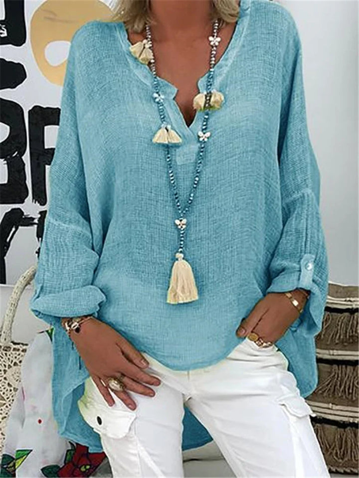 Caelina - Camicia Base a Maniche Lunghe