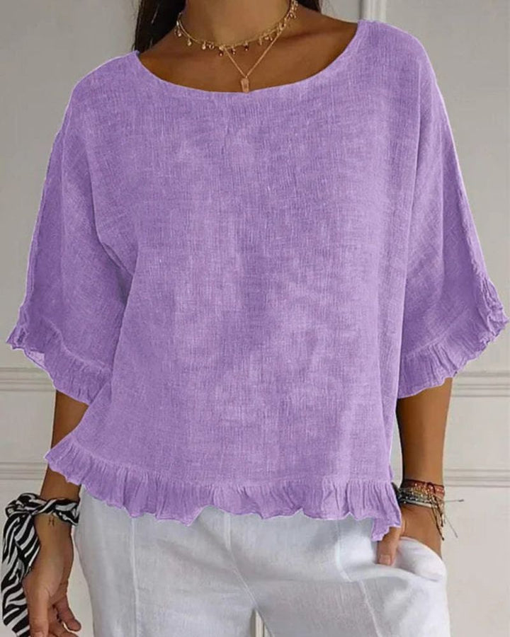 NABILA - CAMICIA IN LINO STILOSA