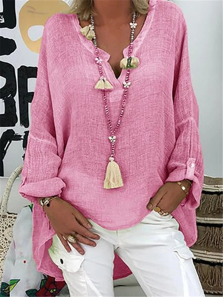 Caelina - Camicia Base a Maniche Lunghe