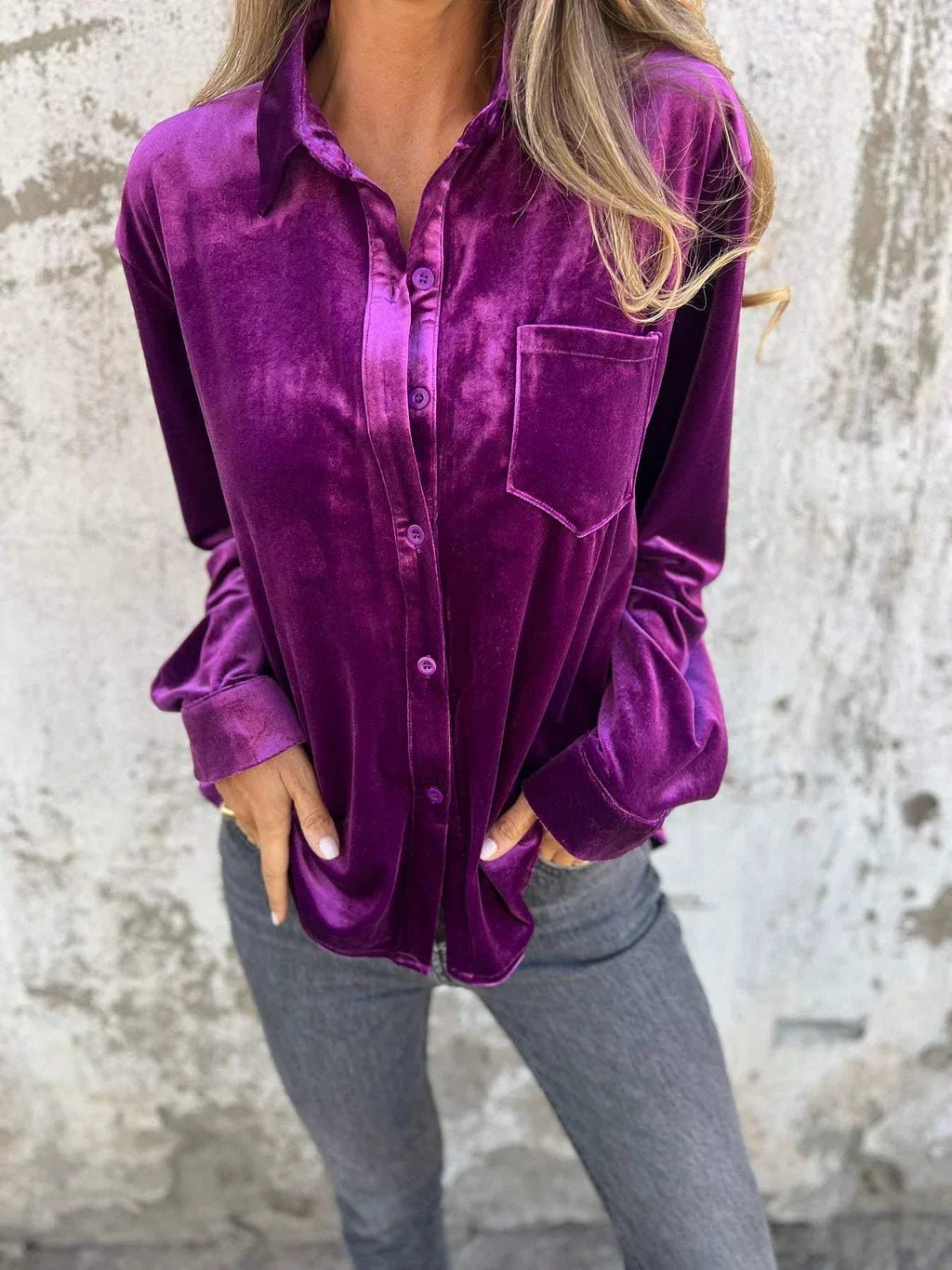Kaya - Elegante Blusa di Velluto
