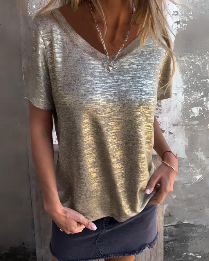 MARIONA - T-shirt alla moda a maniche corte