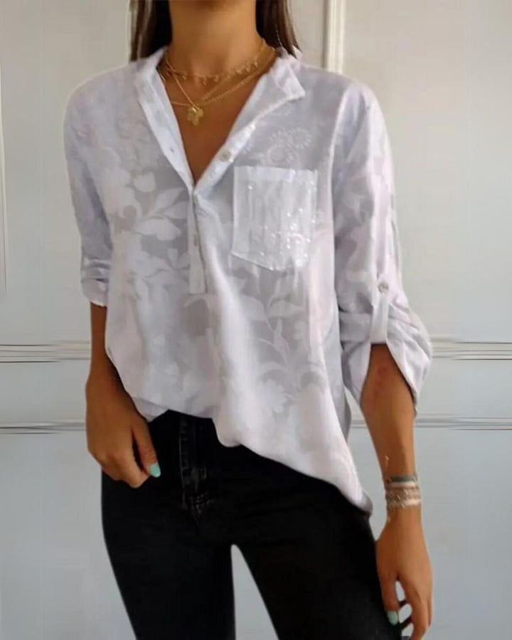 DARYA - TOP A POCKET FIORITO