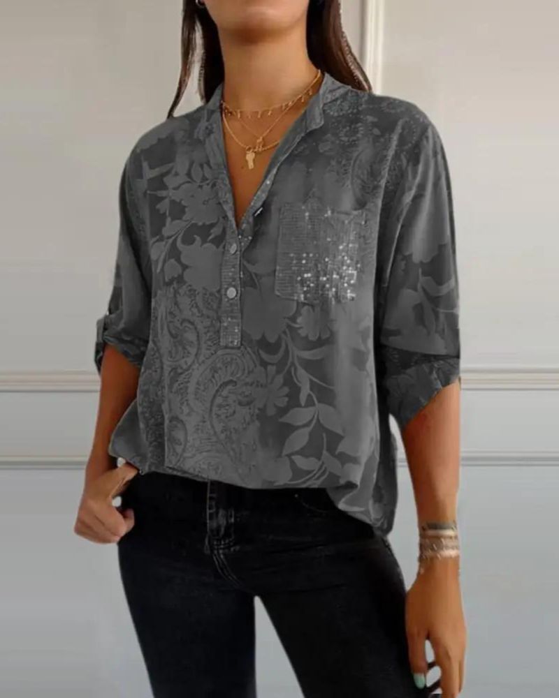 DARYA - TOP A POCKET FIORITO