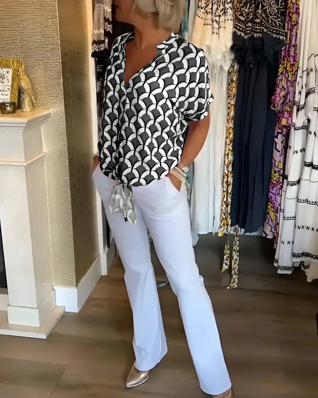 BLUSA STAMPATA STILOSA SOLVEIG