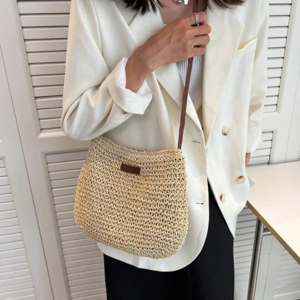 Fredhild | Borsa a Spalla in Stile Classico Intrecciato