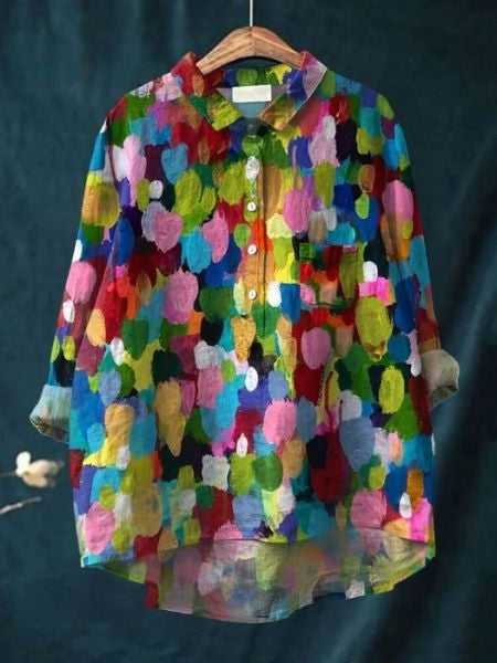 BLOUSE SERAPHINA I RETRO-FLOWER