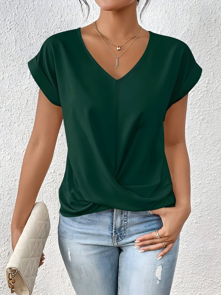 Kathrina | Top con Scollatura a V e Twist