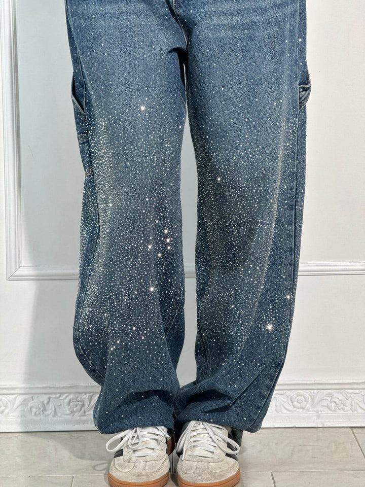 Victoria | Jeans Glitter a Vita Alta