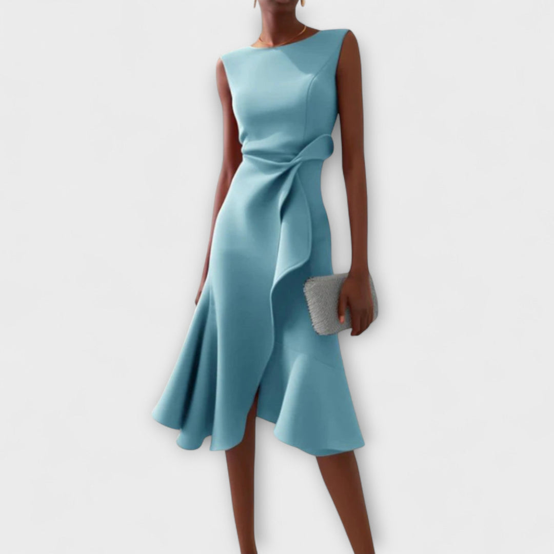 Juliette – Vestito Midi Asimmetrico Drappeggiato