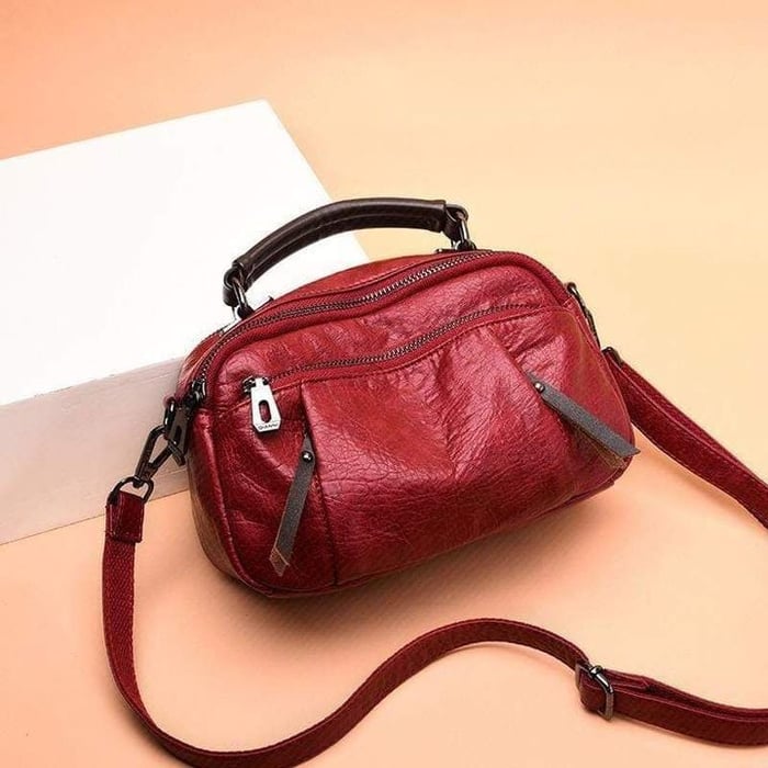 Finbjørg | Borsa Piccola e Versatile in Ombra di Cognac Dorato