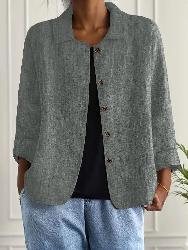 Marilla™ – Cardigan camicia leggero classico