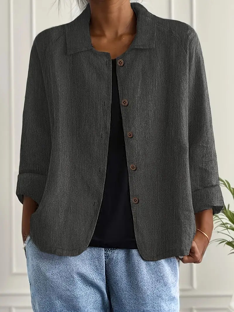 Marilla™ – Cardigan camicia leggero classico