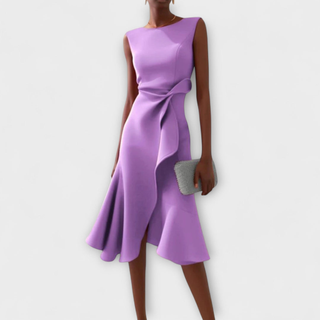 Juliette – Vestito Midi Asimmetrico Drappeggiato