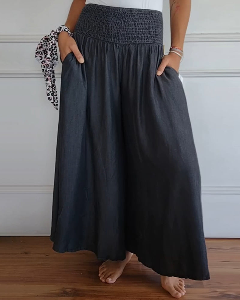Reina - Pantaloni Comodi a Gamba Larga