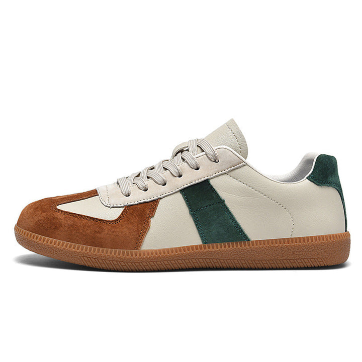 Irene - Sneakers eleganti in pelle e tela per donna