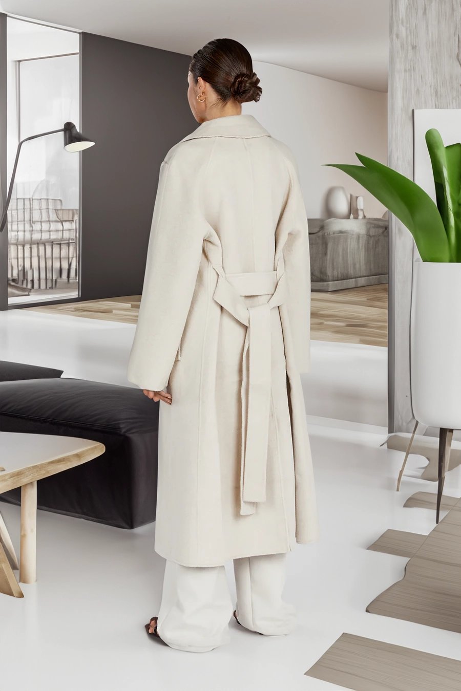 Cappotto invernale con colletto
