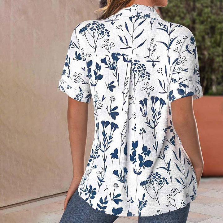 BETTY | BLOUSE CASUAL CON STAMPA A FOGLIE