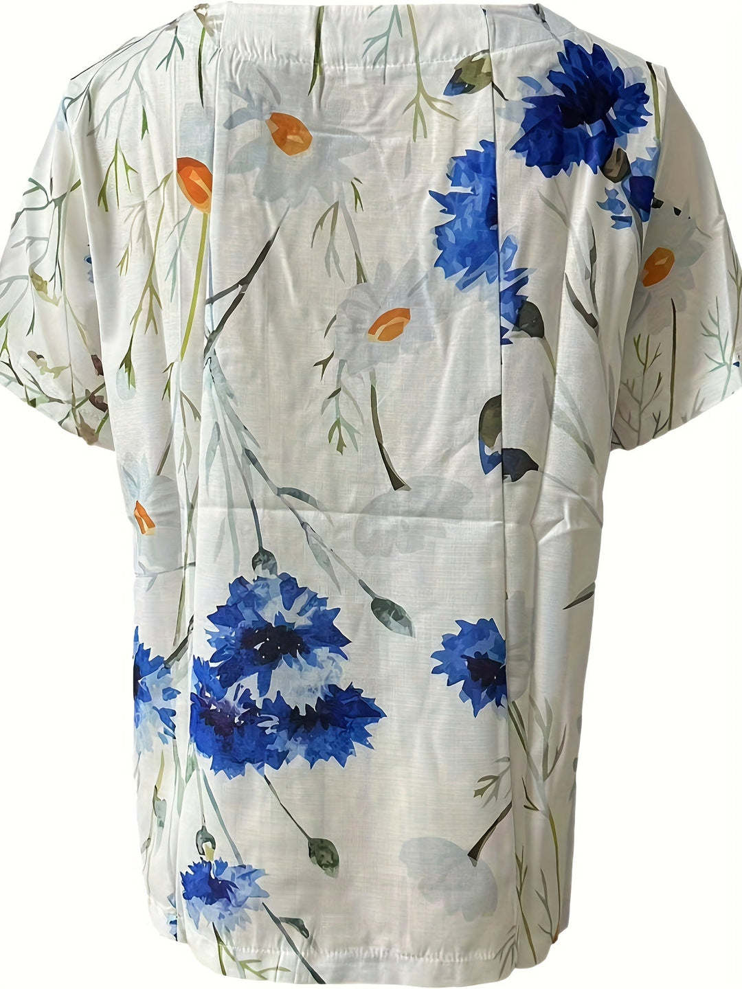 Sienna – Blusa con Dettaglio di Bottoni Floreali