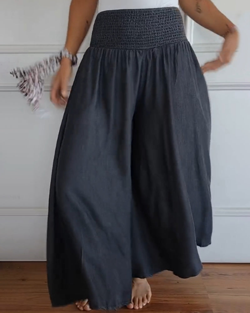 Reina - Pantaloni Comodi a Gamba Larga