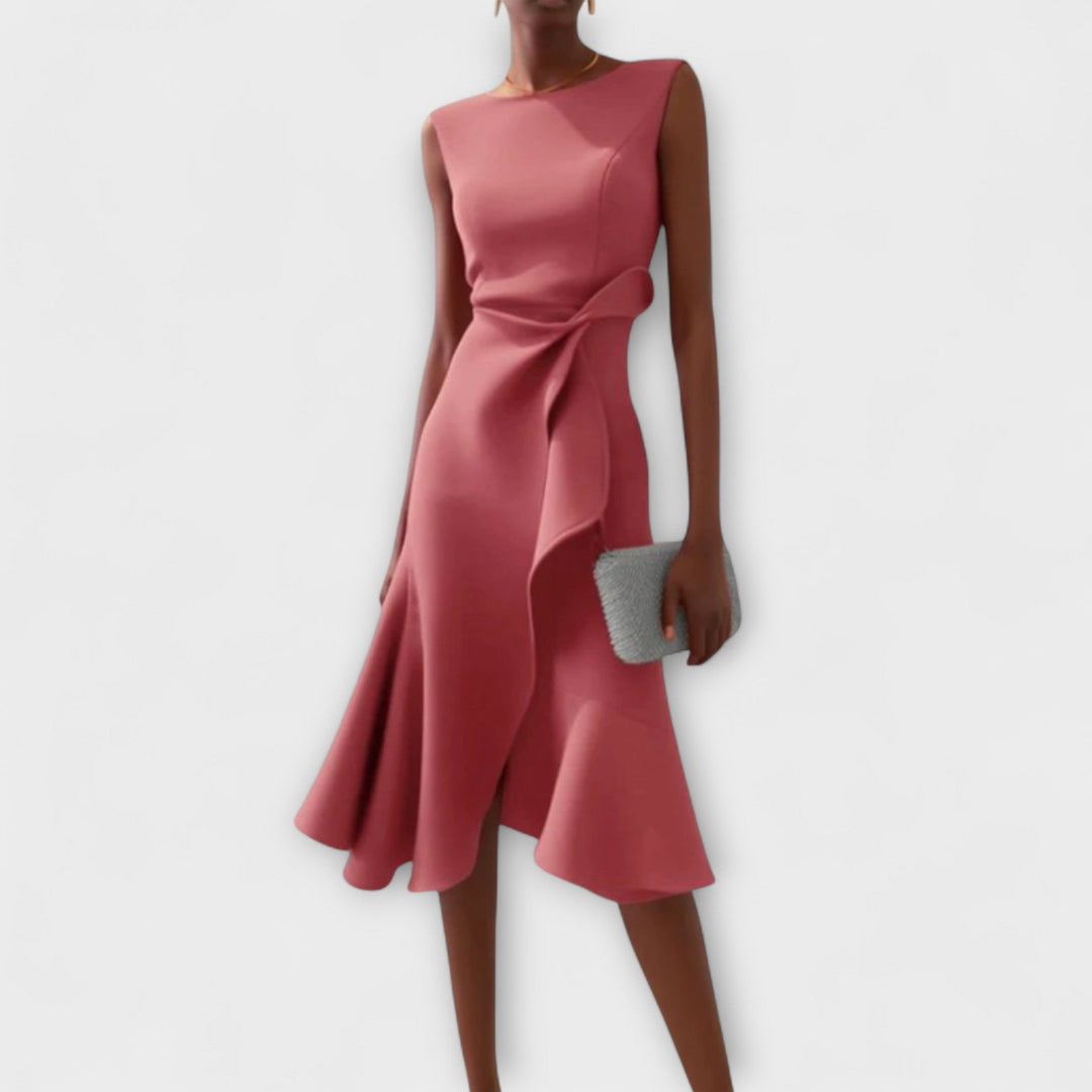 Juliette – Vestito Midi Asimmetrico Drappeggiato