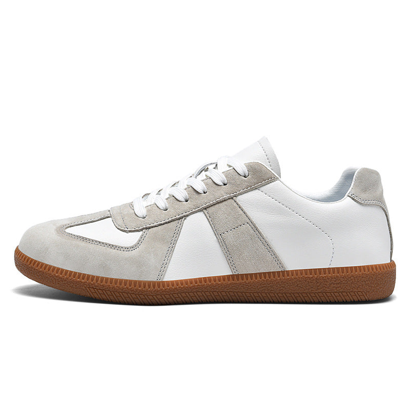 Irene - Sneakers eleganti in pelle e tela per donna