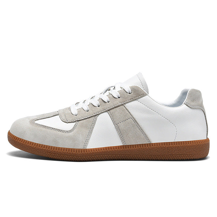 Irene - Sneakers eleganti in pelle e tela per donna