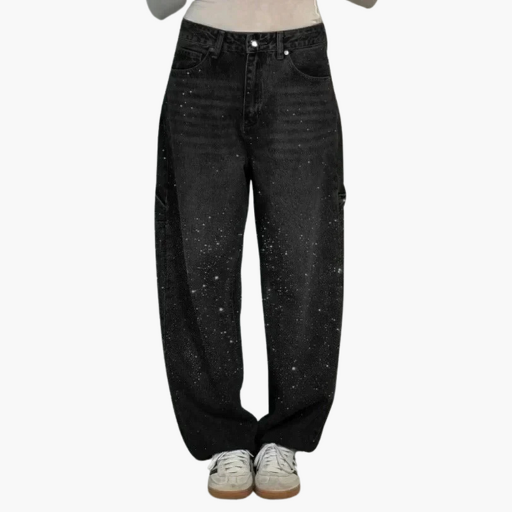 Victoria | Jeans Glitter a Vita Alta
