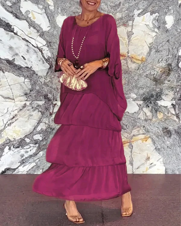 Evelyn - Abito elegante in chiffon