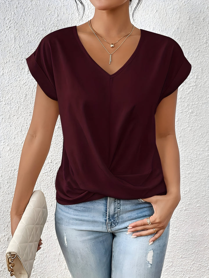 Kathrina | Top con Scollatura a V e Twist