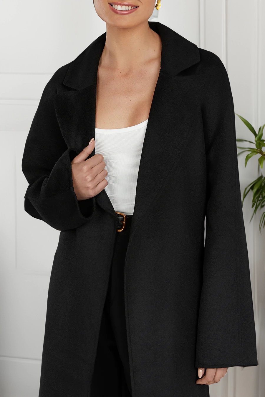 Cappotto invernale con colletto