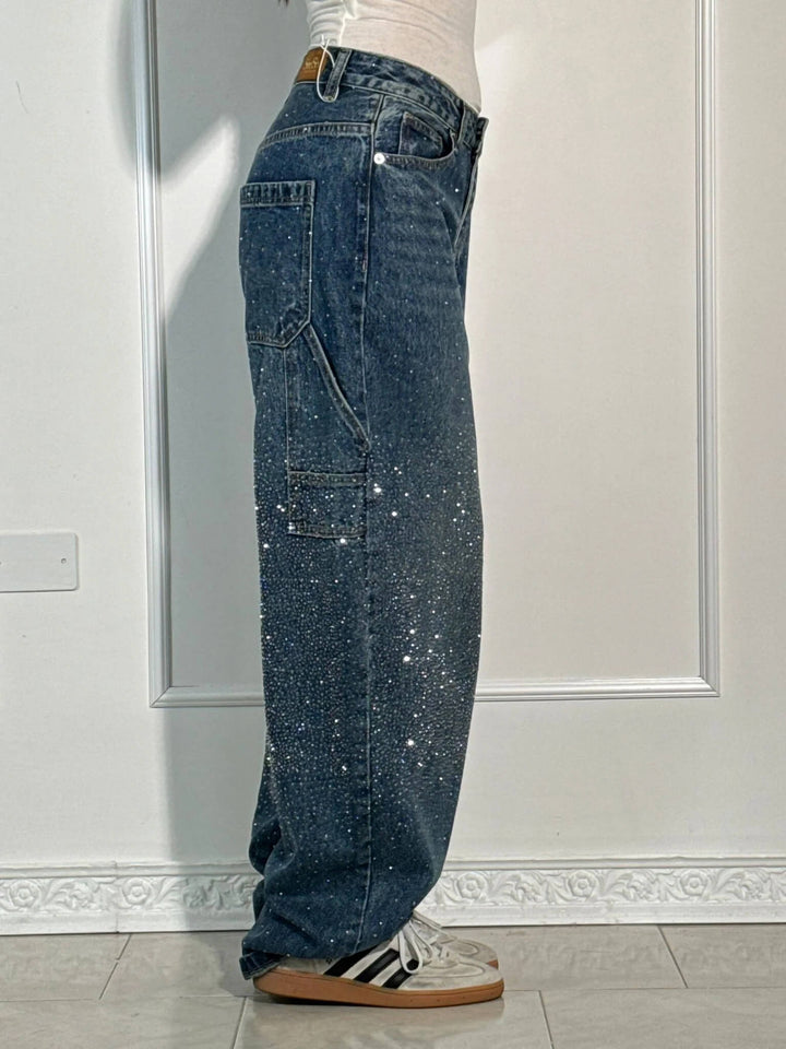 Victoria | Jeans Glitter a Vita Alta